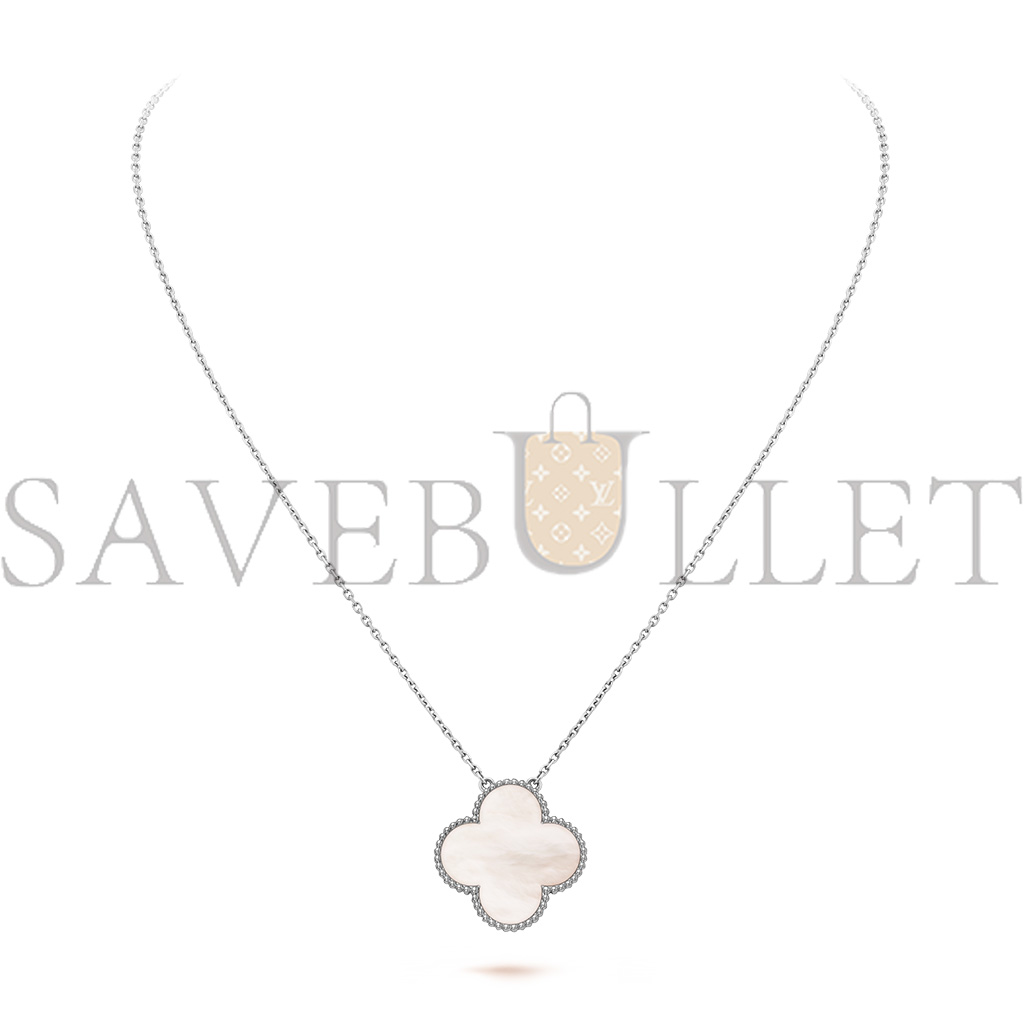 VAN CLEEF ARPELS MAGIC ALHAMBRA PENDANT - WHITE GOLD, MOTHER-OF-PEARL VCARN32200 VAN CLEEF ARPELS MAGIC ALHAMBRA PENDANT - WHITE GOLD, MOTHER-OF-PEARL VCARN32200